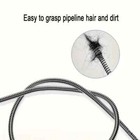 Manual Drain Snake Clog Remover - Long Reach Metal Tool For Sinks