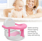 Broleo Foldable Baby Bath Seat   Pink Suction Cup Shower Chair   6-18 Months New