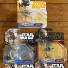 Lot Of 5 New Mosc Hot Wheels Star Wars Starships At-st Scout Walker Army Builder