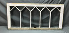 Antique Single Vtg 11 Lite Peaked Glass Top Glass Window Sash 19x40 Old 1371-25b