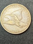 1858 Flying Eagle Cent Small Letters Vf Better Variety Nice Original Coin