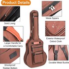 Acoustic Guitar Bag 40 41 42 Inches  6 Pockets Guitar Case Waterproof Oxford Clo