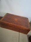 Antique Vintage Solid Campaign Work Or Sewing Compartment Box