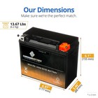Chrome Ytx20hl-bs High Performance Maintenance Free Agm Motorcycle Battery