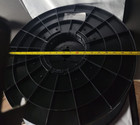 Empty Large Black Plastic Spool  19 1 2 x10   For Wire Rope Cable