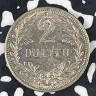 1925 Lithuania 2 Litu Lot c9846 Silver  High Grade  Beautiful 