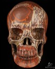Lifesized 6 9  Australian Print Stone Hand Carved Crystal Skull  Super Realistic