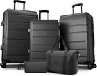 New Luggage Set 5 Piece Expandable Carry On Suitcase Hardshell 20   24   28  