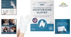 Soft Cotton Gloves For Eczema Care  Overnight Moisturizing Treatment  4 Pairs