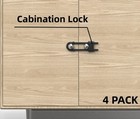 4 Pack Child Proof Sliding Cabinet Door Code Locks Baby Safety Cupboard Locks Ad