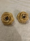 Vintage Gold Metal Mesh Rose Napkin Holder Set Of 4