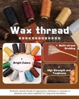 218 Yards Upholstery Thread Heavy Duty  Waxed Leather Thread Sewing Kit  