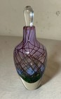Vintage Mike Nourot 1981 Hand Blown Studio Art Glass Scent Perfume Scent Bottle
