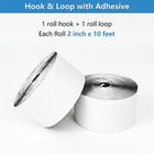 Hook And Loop Strips With Adhesive  2 Inch X 10 Feet  Excellent Grip  Strong Sti