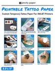 10 Sheets - Diy Printable Tattoo Paper For Inkjet And Laser Printers Diy Tattoo