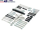 46pc Harmonic Balancer Gear Puller Steering Wheel Kit With Case