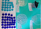 3-1 2 Lbs Flat   Round Glass  Marbles  Crafts  Jewelry  376 Pieces Ship Free