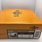 Saxon Syntovia Kids Size 1 Paddock Riding Boots Black Zip Front New