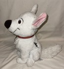Disney Store Bolt Sitting W  Collar White Dog Plush Stuffed Animal 12 