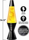    Lamp - 14 5   Vinyl Record Grooved Base - The Original Motion Light - Yellow W