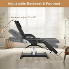 360   Swivel Tattoo Bed Tattoo Hydraulic Chair With Adjustable Backrest For Salon