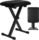 Piano Bench Adjustable Keyboard X-shaped Portable Padded Music Foldable Stool