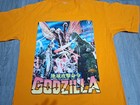 Vintage Godzilla Attacks Japan 2000 Y2k Men s L T-shirt King Ghidorah Gigan