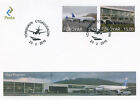 Faroe Islands Stamps 2015 Fdc Vagar Airport Airbus Aircraft Aviation 2v Set