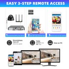 4ch H 265  5mp Lite 4k Hd Outdoor Cctv Home Security Camera System Kit With Dvr