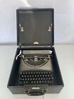 Remington Rand De Luxe Model 5 Manual Typewriter W  Carrying Case Vintage