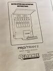 Reliance Controls Pro Tran 2 Generator Power Transfer Switch 6 Circuit W extras