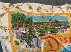 Disneyland Vintage Souvenir Scarf With Tinker Bell Train Depot   Lands