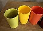 Tupperware  Harvest Colors 6 Ounce Tumblers Lot Of 4