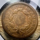 1856 Braided Hair Large Cent - Actual Coin Shown - Free Shipping Tracking Inv152