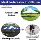 30x60 Commercial Pole Tent Canopy Sectional Outdoor Party Gazebo Heavy Duty