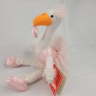 Russ Berrie Olivia Plush Stuffed Animal Luv Pet Pink White Flamingo Rare