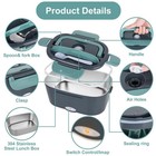 110v Electric Heating Lunch Box Portable For Car Office Food Warmer Container Us