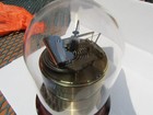 Barigo Barometer Thermometer Hygrometer Vintage Weather Station Wooden Base 7  T