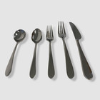  296 Reed   Barton Silver Stainless Steel Soho 40-piece Flatware Set