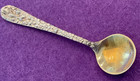 Rose Repousse By Stieff 1892 Gold Washed Bowl Sterling Silver Master Salt Spoon
