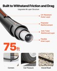 Vevor Garden Hose 75ft 5 8  Rubber Water Hose 3 4  Fitting Heavy Duty   Non-kink