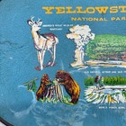 Vintage Yellowstone National Park Souvenir Tray Blue Os Fair 1960s Japan Decor