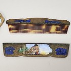 Antique Vanity Set Comb Holder And Mirror - Victorian Era - 1800s