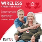 Wireless Caregiver Pager Smart Call System 2 Sos Call Buttons transmitters 2 Rec