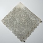 Vintage Swiss Appenzell Hand Embroidered Bridal Hankie Lace Wedding Handkerchief