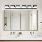 47  Chrome Vanity Light 6 Lights Bathroom Mirror Sconce Led Wall Lamp Fixture