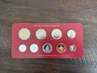 1977 Republic Of Malta Decimal Proof 9 Coin Set Franklin Mint W  Coa