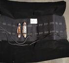 Carry All Black Roll Up Knife Storage Case Holds Up To 12 Knives