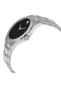Brand New Movado Men   s Junior Sport Black Dial Stainless Steel Watch 0605746
