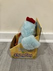 Rare 1997 Battery Operated Gemmy Cornelius Dancing Chicken Blue Sparkles Tinsel